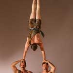 The Acro-Chaps - Circus Strongmen - Handstand on Heads